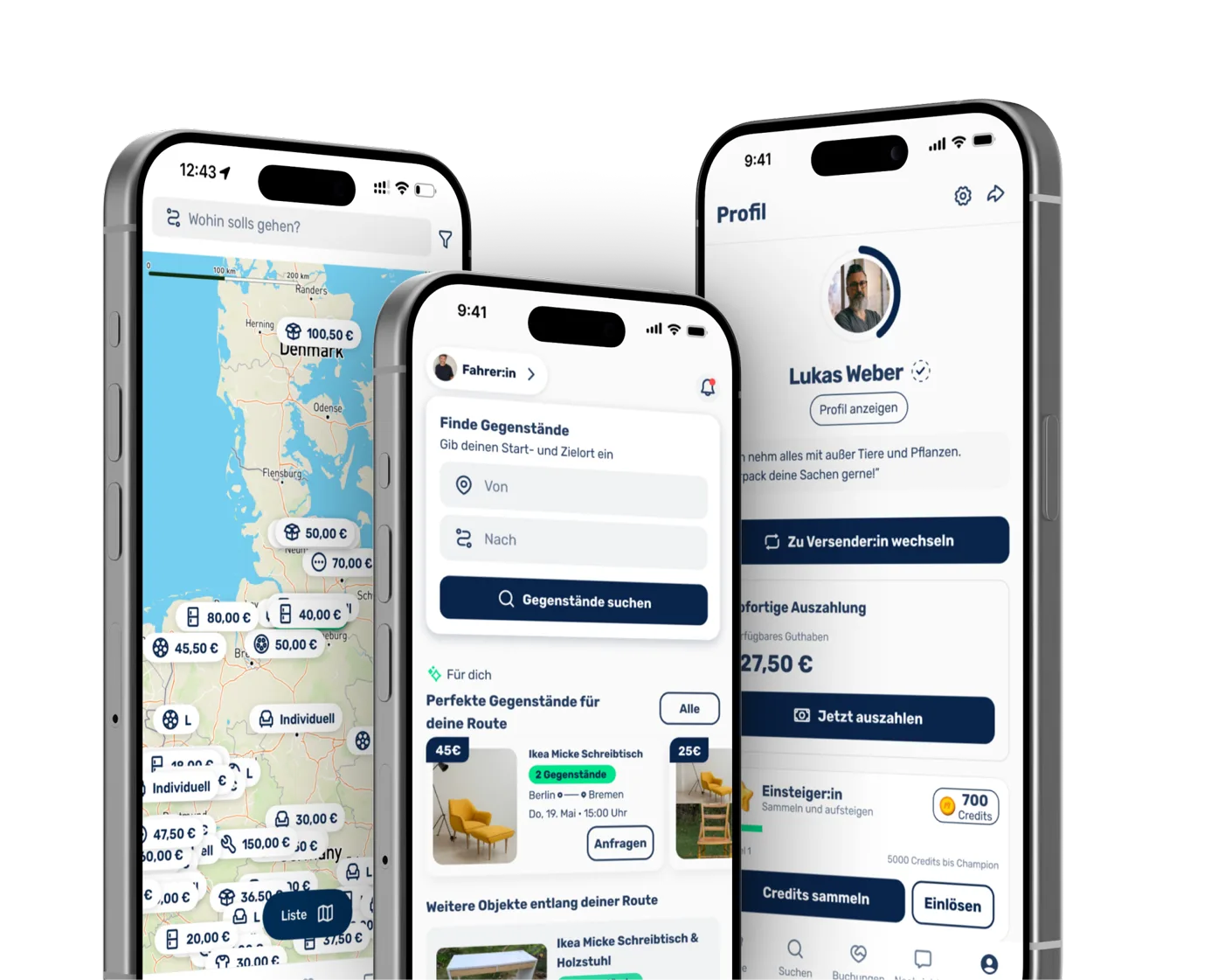 MUVN App auf dem iPhone
